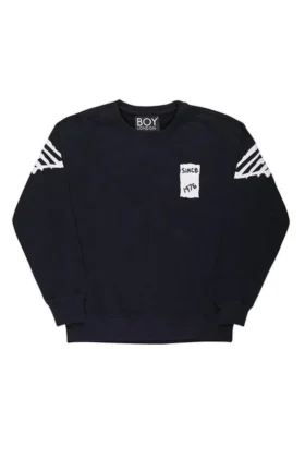 Boy Arka Baskılı Tape Eagle Sweatshirt