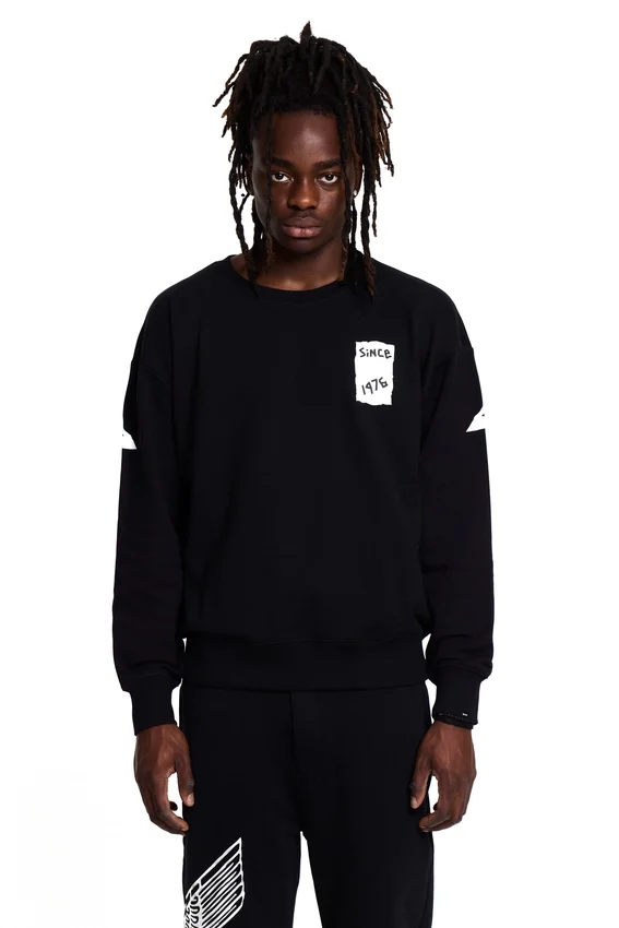 Boy Arka Baskılı Tape Eagle Sweatshirt