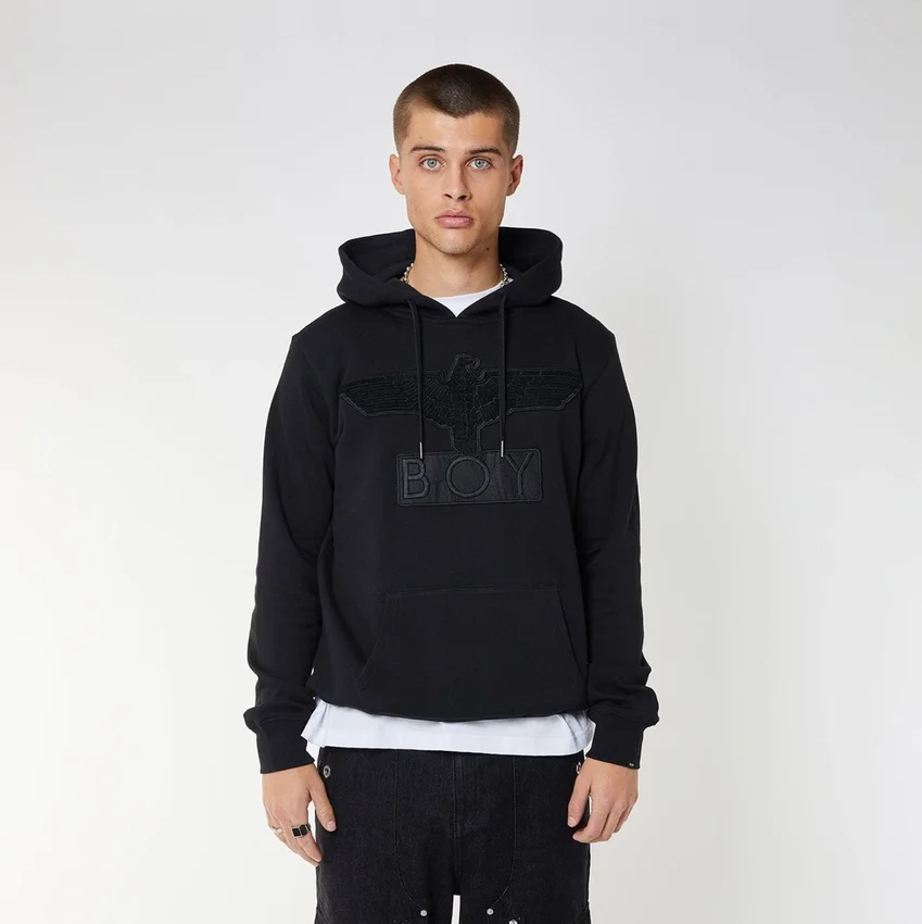 Boy Eagle Aplike Kapüşonlu Sweatshirt