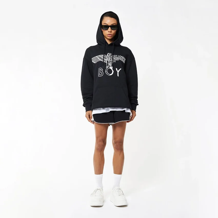 BOY Eagle Gizli Kapüşonlu Sweatshirt