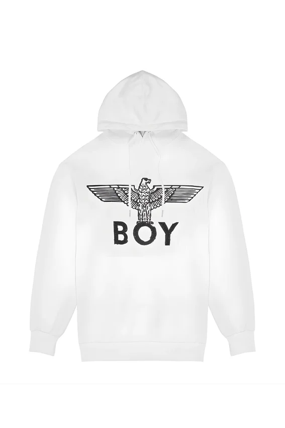 Boy Eagle Scribble Kapüşonlu Sweatshirt