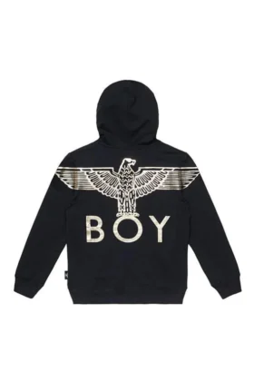 BOY Eagle Sırt Baskılı Çocuk Kapüşonlu Sweatshirt