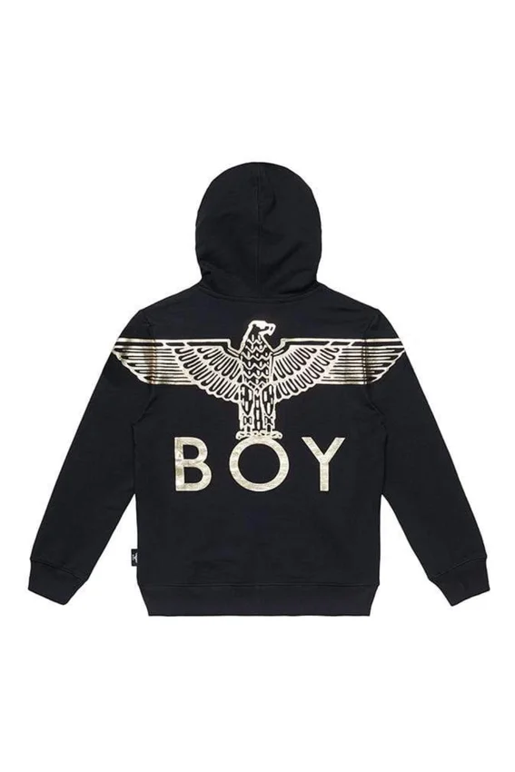 BOY Eagle Sırt Baskılı Çocuk Kapüşonlu Sweatshirt