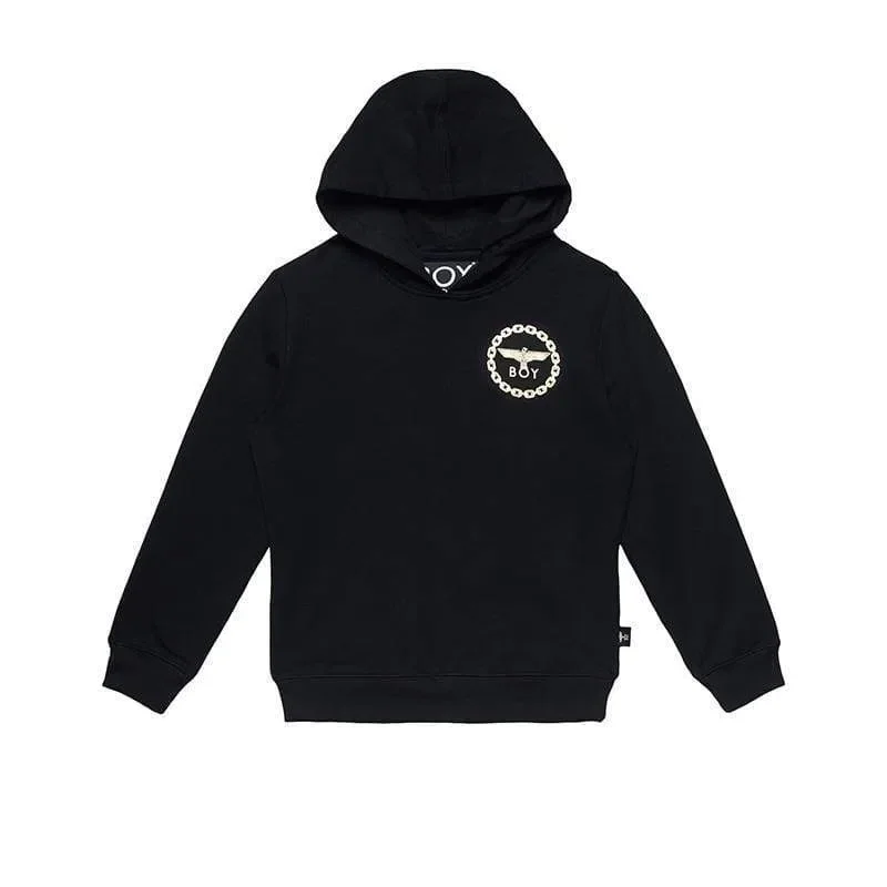 BOY Eagle Sırt Baskılı Çocuk Kapüşonlu Sweatshirt