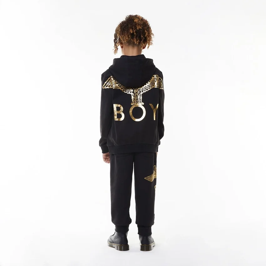 BOY Eagle Sırt Baskılı Çocuk Kapüşonlu Sweatshirt