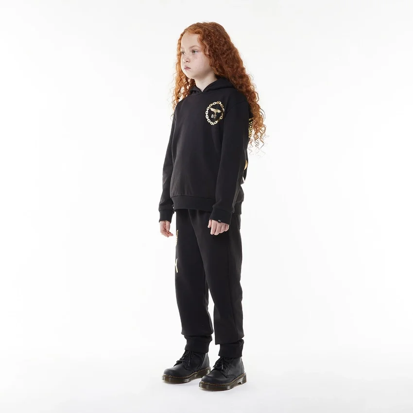 BOY Eagle Sırt Baskılı Çocuk Kapüşonlu Sweatshirt