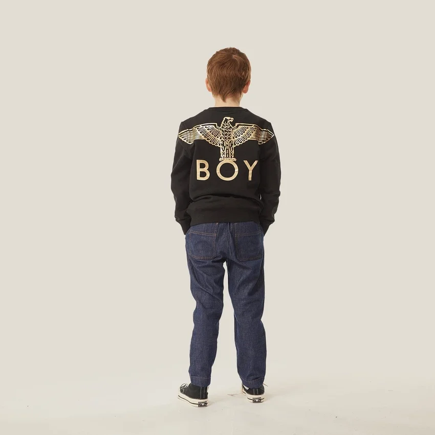 Boy Eagle Sırt Baskılı Çocuk Sweatshirt