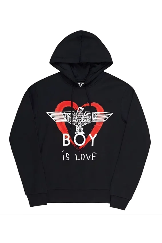 Boy is Love Kapüşonlu Sweatshirt