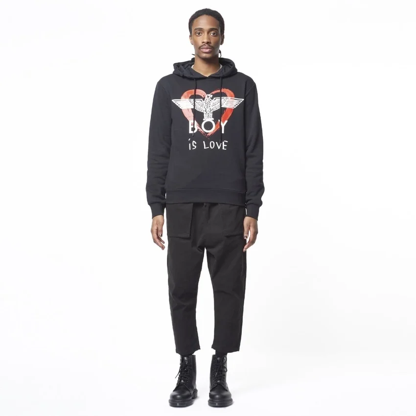 Boy is Love Kapüşonlu Sweatshirt
