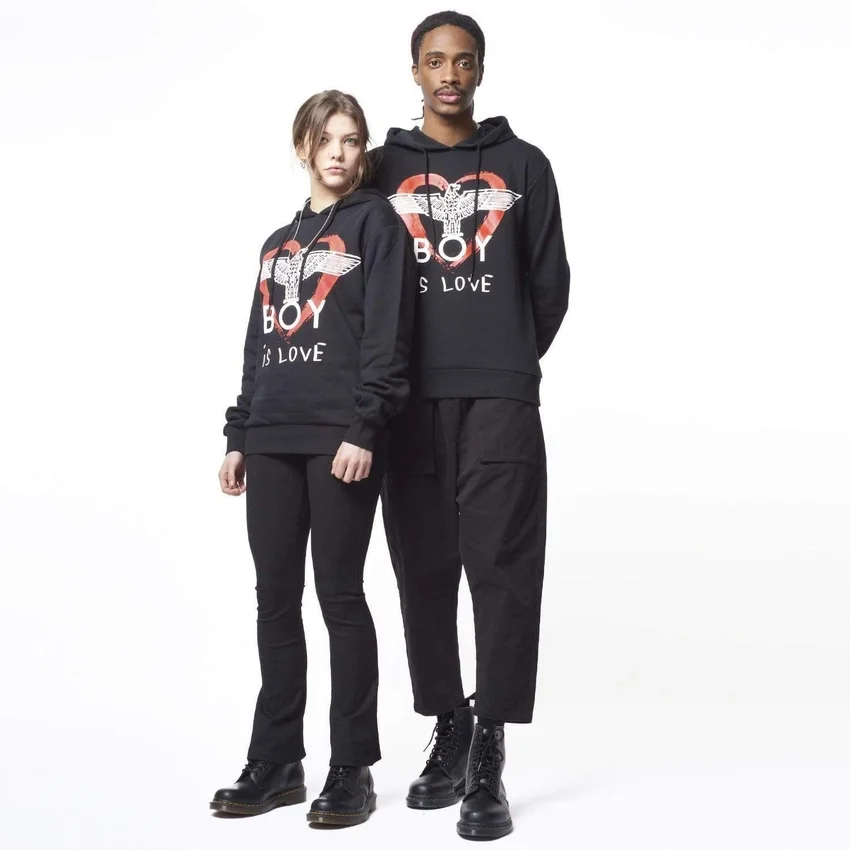 Boy is Love Kapüşonlu Sweatshirt