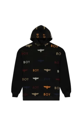 Boy Mania Nakışlı Kapüşonlu Sweatshirt