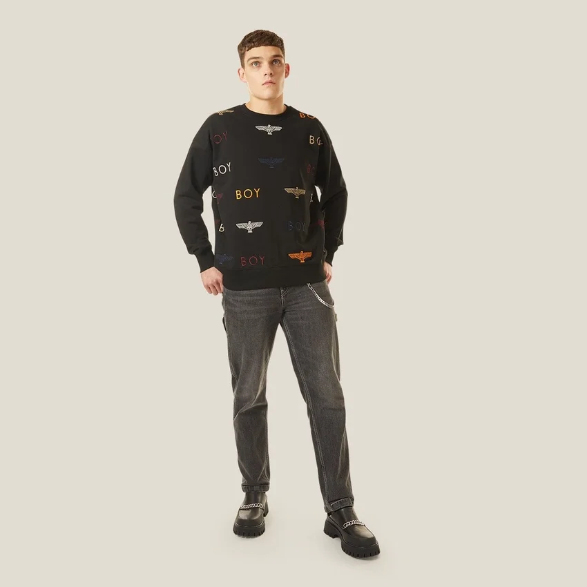 Boy Mania Nakışlı Sweatshirt