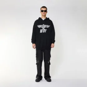 BOY Tape Eagle Kapüşonlu Sweatshirt