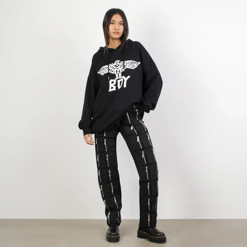 BOY Tape Eagle Kapüşonlu Sweatshirt