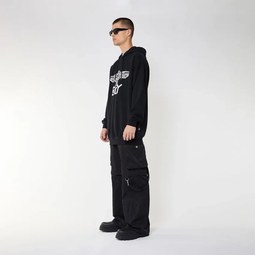 BOY Tape Eagle Kapüşonlu Sweatshirt