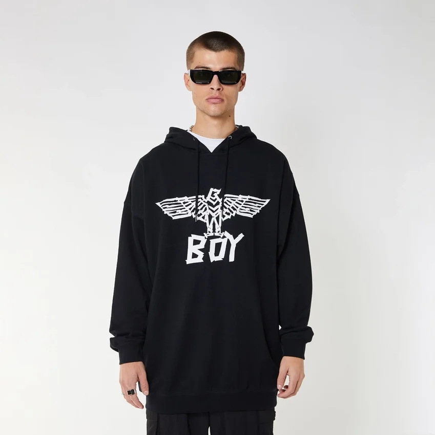 BOY Tape Eagle Kapüşonlu Sweatshirt