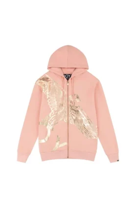 Boy Wingspan Fermuarlı Kapüşonlu Sweatshirt