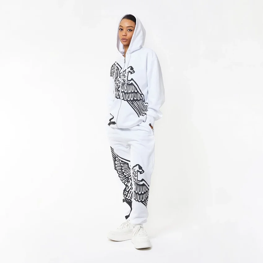 Boy Wingspan Fermuarlı Kapüşonlu Sweatshirt