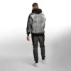 Denim Grafik Kapüşonlu Sweatshirt
