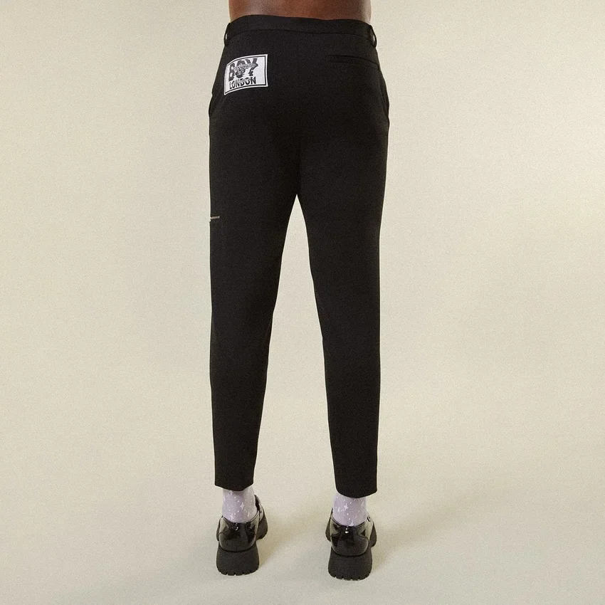 Jersey Kesimli Fermuarlı Pantolonlar