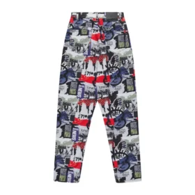 Kings Road Graffiti Denim Kot Pantolon
