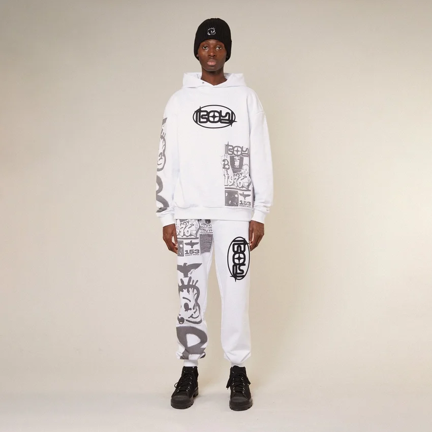 Kings Road Graffiti Kapüşonlu Sweatshirt