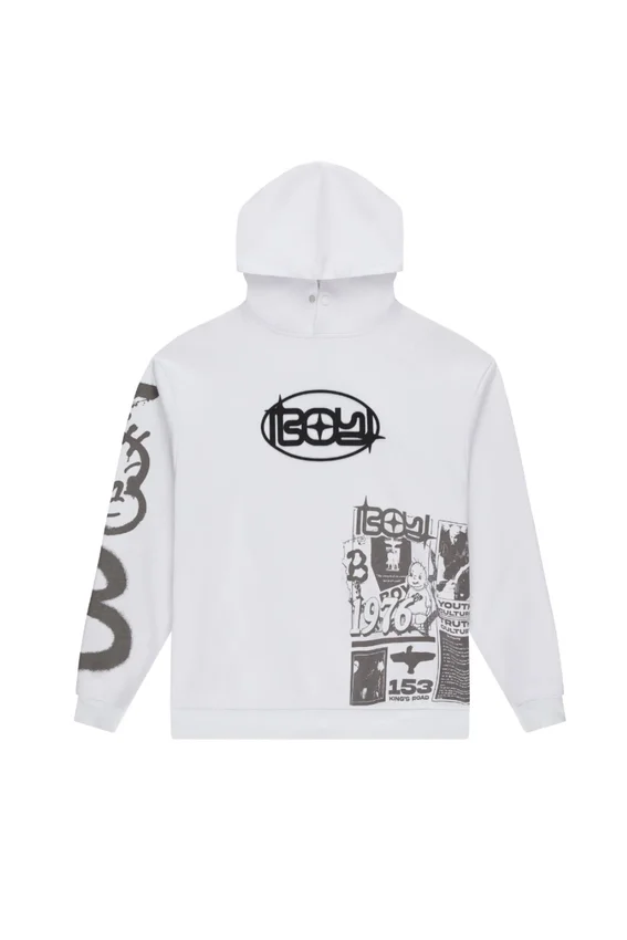Kings Road Graffiti Kapüşonlu Sweatshirt
