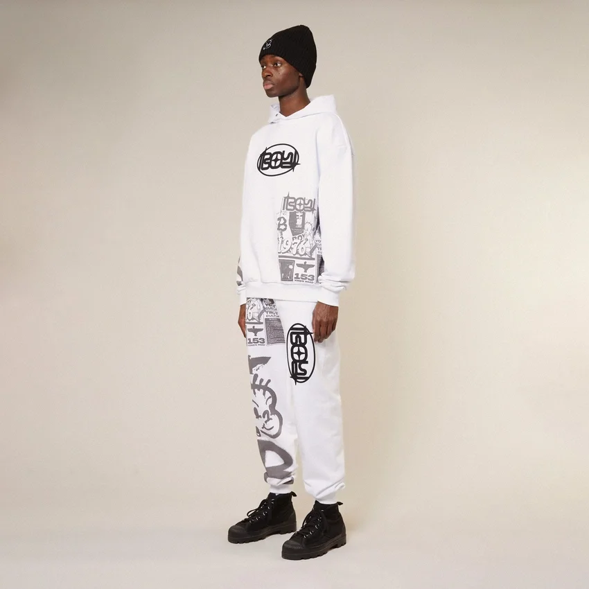 Kings Road Graffiti Kapüşonlu Sweatshirt