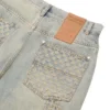 Lazerle Eskitilmiş Denim Pantolonlar