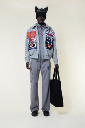 Moto Sticker Bomber Varsity Ceket