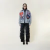 Moto Sticker Bomber Varsity Ceket