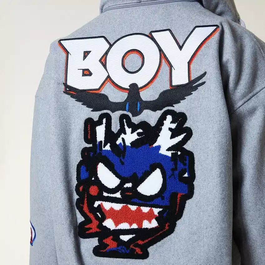 Moto Sticker Bomber Varsity Ceket