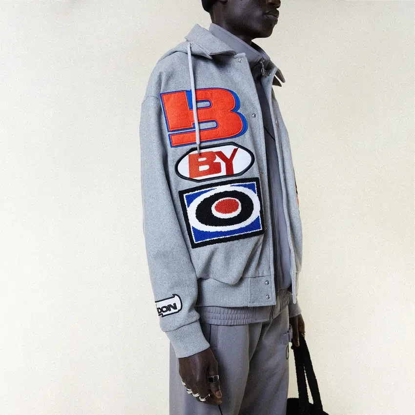 Moto Sticker Bomber Varsity Ceket