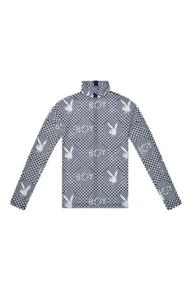 Playboy x BOY Checkerboard Vortex Mesh Üst Giyim