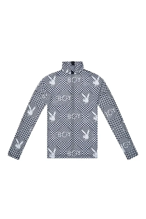 Playboy x BOY Checkerboard Vortex Mesh Üst Giyim