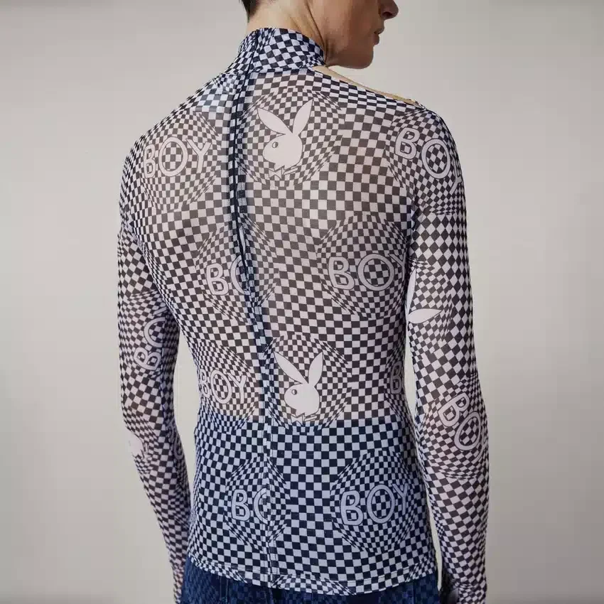 Playboy x BOY Checkerboard Vortex Mesh Üst Giyim
