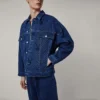 Playboy x BOY Dama Tahtası Desenli Denim Ceket