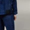 Playboy x BOY Dama Tahtası Desenli Denim Ceket