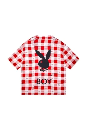 Playboy x BOY Gingham Bunny Resort Gömlek
