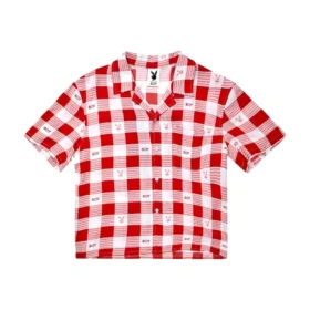Playboy x BOY Gingham Bunny Resort Gömlek
