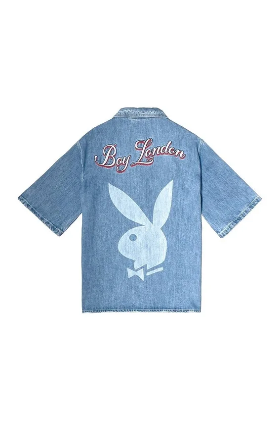 Playboy x BOY Jumbo Bunny Denim Gömlek