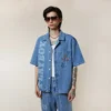 Playboy x BOY Jumbo Bunny Denim Gömlek