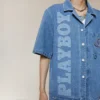 Playboy x BOY Jumbo Bunny Denim Gömlek