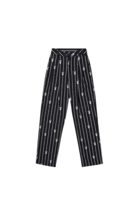 Playboy x BOY İnce Çizgili Pantolonlar