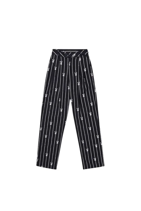 Playboy x BOY İnce Çizgili Pantolonlar